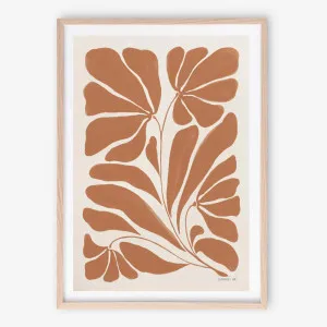 Blooming Joy II Terracotta Art Print by The Print Emporium, a Prints for sale on Style Sourcebook