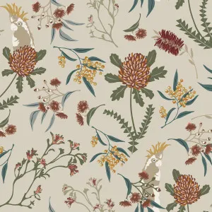 Cockatoo Cream by Austex Fusion, a Fabrics for sale on Style Sourcebook