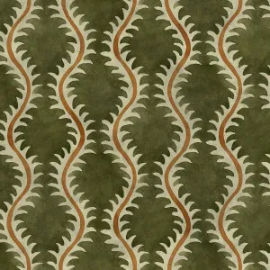 LF2443FR Helter Skelter 12 Moss by Linwood, a Fabrics for sale on Style Sourcebook