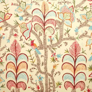 LF2523C Songbird Linen 1 Crimson by Linwood, a Fabrics for sale on Style Sourcebook
