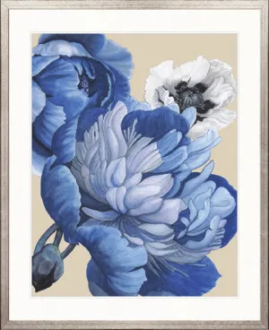 Peonies & Roses X (Blue) by Designer Boys, a Premium Art for sale on Style Sourcebook