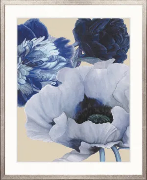Peonies & Roses IX (Blue) by Designer Boys, a Premium Art for sale on Style Sourcebook