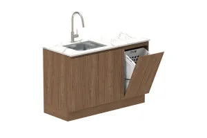 Door & Hamper 1350 Floor Cabinet  - Notaio Walnut by ADP, a Laundry for sale on Style Sourcebook