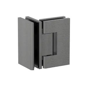 Stealth Glass to Glass 90 Degree Hinge Brushed Gun Metal by Estelle, a Shower Hinges for sale on Style Sourcebook