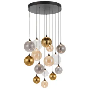 Telbix Kupla Multi Light Glass Orb LED Pendant Multicolour by Telbix, a Lighting for sale on Style Sourcebook