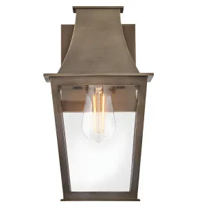Hinkley Georgetown Coach Style Clear Glass Outdoor Wall Light Burnished Bronze by Hinkley, a Outdoor Lighting for sale on Style Sourcebook