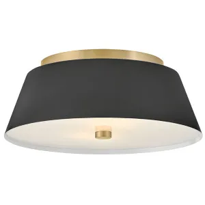 Hinkley Tess Medium Steel Flush Mount Ceiling Light by Lark Matte Black by Hinkley, a Lighting for sale on Style Sourcebook