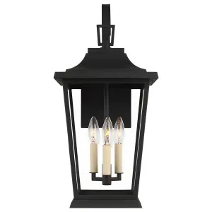 Sean Lavin Warren Classic Clear Glass Outdoor Wall Light by Visual Comfort Studio Textured Black by Visual Comfort & Co - Studio, a Outdoor Lighting for sale on Style Sourcebook