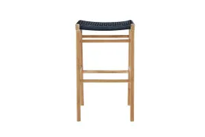 Fuji Backless Bar Stool - Black by Azure Interiors, a Chairs for sale on Style Sourcebook