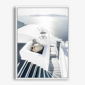 Santorini Staircase Photo Canvas Print by The Print Emporium, a Prints for sale on Style Sourcebook