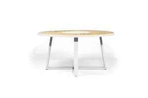 Watego Outdoor Round Dining Table - White - 160cm by Azure Interiors, a Tables for sale on Style Sourcebook