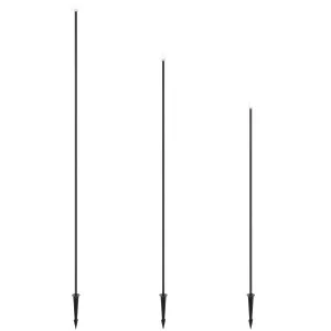 Telbix Rush 3 Pack Weatherproof Outdoor 24V LED Slim Post Lights Black by Telbix, a Outdoor Lighting for sale on Style Sourcebook