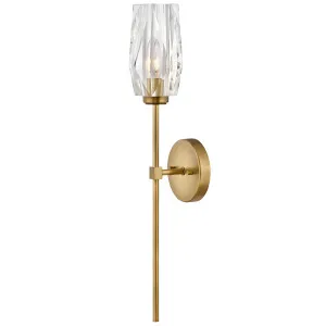 Hinkley Ana Modern Faceted Crystal Wall Light Heritage Brass by Hinkley, a Wall Lighting for sale on Style Sourcebook