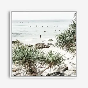 Wategos Beach II (Square) Photo Canvas Print by The Print Emporium, a Prints for sale on Style Sourcebook
