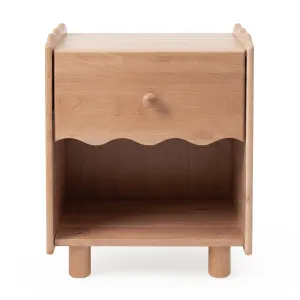 Evren 45cm Hardwood Bedside Table in Natural by Luxo Furniture, a Bedside Tables for sale on Style Sourcebook
