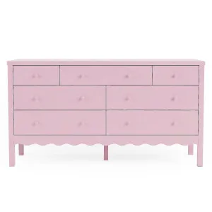 Serra 150cm Solid Pine Lowboy Dresser in Pink by Luxo Furniture, a Dressers & Chests of Drawers for sale on Style Sourcebook