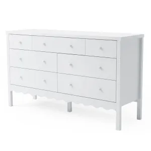 Serra 150cm Solid Pine Lowboy Dresser in White by Luxo Furniture, a Dressers & Chests of Drawers for sale on Style Sourcebook