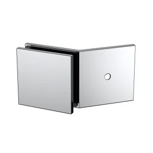 Boston 135 Degree Wall to Glass Bracket Polished Chrome by Estelle, a Bathroom Fixtures for sale on Style Sourcebook