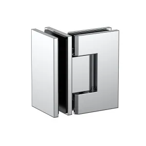 Boston 90 Degree 6-8mm Glass to Glass Hinge - Polished Chrome by Estelle, a Bathroom Fixtures for sale on Style Sourcebook