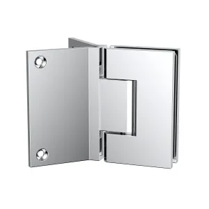 Boston Hinge with Corner Type Mounting Plate - Polished Chrome by Estelle, a Bathroom Fixtures for sale on Style Sourcebook