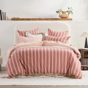 Habitat Ryder Stripe Quilt Cover Set Rust by Habitat, a Quilt Covers for sale on Style Sourcebook