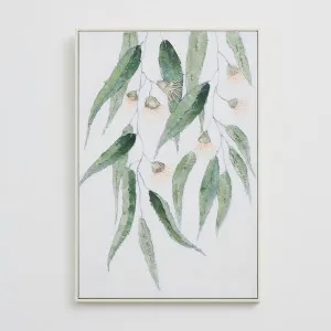 Muse Leaf Serenity Framed Canvas Wall Art Green 1 by Muse, a Wall Hangings & Decor for sale on Style Sourcebook