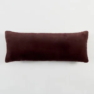 Muse Nevada Faux Fur Large Oblong Cushion Chocolate by Muse, a Cushions, Decorative Pillows for sale on Style Sourcebook