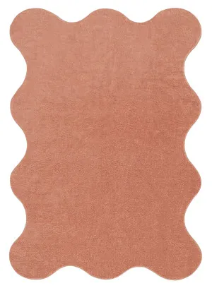 Vesta Red Scallop Washable Rug by Miss Amara, a Kids Rugs for sale on Style Sourcebook