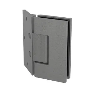 Boston Heavy Duty Large Wall to Glass Hinges with 135 Degree Type Mounting Plate-Brushed Gun Metal by Estelle, a Shower Hinges for sale on Style Sourcebook