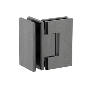 Boston Glass to Glass 90 Degree Hinge Brushed Gun Metal by Estelle, a Shower Hinges for sale on Style Sourcebook