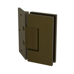 Boston Heavy Duty LARGE Wall to Glass Hinges with 135 Degree Type Mounting Plate-Antique Brass by Estelle, a Shower Hinges for sale on Style Sourcebook