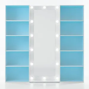 Siena 185cm Full Length LED Mirror with Storage in White by Luxo Furniture, a Mirrors for sale on Style Sourcebook