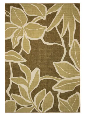 Vivienne Dark Green Botanical Washable Rug by Miss Amara, a Contemporary Rugs for sale on Style Sourcebook