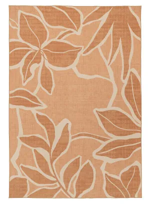 Aadita Pink and Peach Botanical Washable Rug by Miss Amara, a Contemporary Rugs for sale on Style Sourcebook