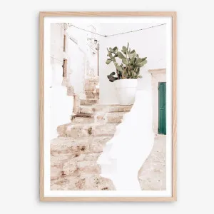 Ostuni Laneway II Photo Art Print by The Print Emporium, a Prints for sale on Style Sourcebook