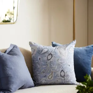 Samson Light Blue Cushion with Duck Feather Filler 55cm x 55cm by Madras Link, a Cushions, Decorative Pillows for sale on Style Sourcebook