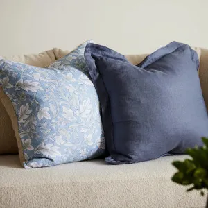 Barkley Light Blue Cushion With Duck Feather Filler 55cm x 55cm by Madras Link, a Cushions, Decorative Pillows for sale on Style Sourcebook