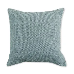 Casey Mist Blue Melange Cushion 55cm x 55cm Feather Filled by Madras Link, a Cushions, Decorative Pillows for sale on Style Sourcebook