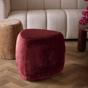 Pebble Small Ottoman Ruby by Florabelle Living, a Ottomans for sale on Style Sourcebook
