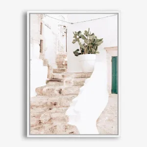Ostuni Laneway II Photo Canvas Print by The Print Emporium, a Prints for sale on Style Sourcebook