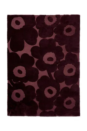 Marimekko Unikko Burgundy 132200 by Marimekko, a Contemporary Rugs for sale on Style Sourcebook