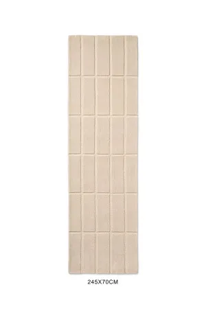 Marimekko Tiiliskivi Natural White 132901 Runner by Marimekko, a Contemporary Rugs for sale on Style Sourcebook