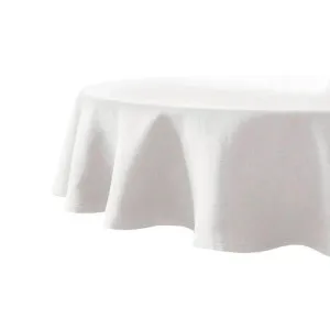 Bambury Linen White Round Tablecloth by null, a Table Cloths & Runners for sale on Style Sourcebook
