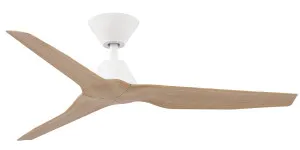 Fanco Infinity-iD V3 48" DC Ceiling Fan with Remote White and Beechwood by Fanco, a Ceiling Fans for sale on Style Sourcebook