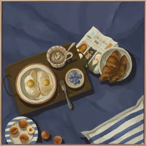 A Pause on a Tray Canvas Art Print by Urban Road, a Prints for sale on Style Sourcebook