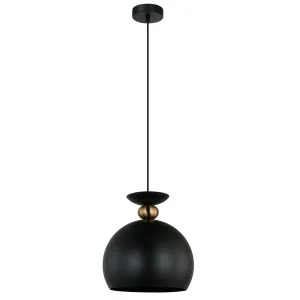 CLA Kansi Elegant Wine Glass Shape Pendant with Brass Accent - Black by Compact Lamps Australia, a Lighting for sale on Style Sourcebook