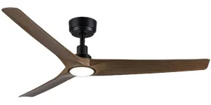 Martec Cordoba 52" DC Smart Ceiling Fan with LED Light and WiFi Remote - Black and Walnut by Martec, a Ceiling Fans for sale on Style Sourcebook