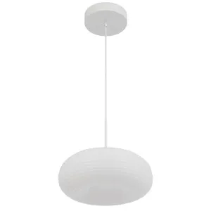 Telbix Tifton Medium Sculptural Contour LED Pendant - White by Telbix, a Lighting for sale on Style Sourcebook