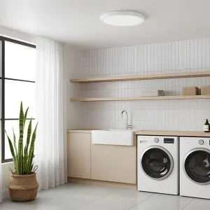 Domus Slenda Medium Slimline LED Ceiling Light with 3CCT & Power Selectable - White by Domus, a Lighting for sale on Style Sourcebook