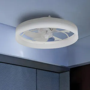 Vencha Tron High Airflow 18? DC Indoor Ceiling Fan with Tunable LED Light and Remote - White by Vencha, a Ceiling Fans for sale on Style Sourcebook